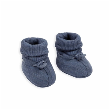 Baby Booties, Merinowolle, Smallstuff, Steel Blue