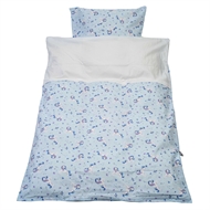Babybettwäsche Einhornmotiv, hellblau, 