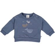 Sweatshirt Baby Whale, Müsli, Indigo, 80 cm