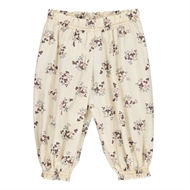 Flora Poplin Pants, Müsli, Buttercream, 62 cm