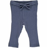 Knit Rib Pants Baby, Müsli, Indigo