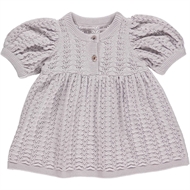 Knit Needle Out Dress Baby, Müsli, Soft Lilac, 68 cm