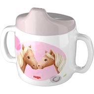 Schnabeltasse, Haba, Kinderschnabeltasse, Pferde