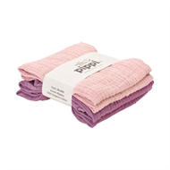 Bunte Mullwindel, Mullwindel im 4'er- Pack, 65/65 cm, Pale Mauve