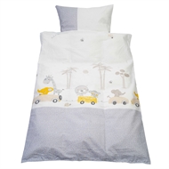 Baby Bettwäsche mit Tieren, Biobaumwolle, babyausstattung, Baby, Bettwäsche