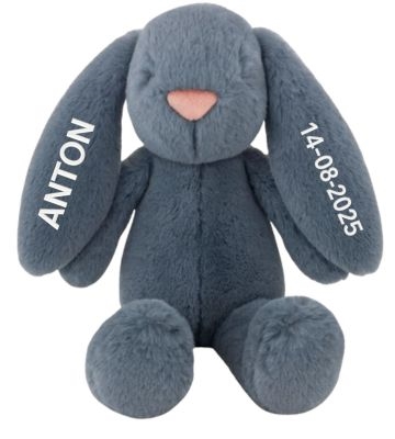 Kuscheltier mit Namen Hase, Tinka Baby, Rosa, 2 Ohren Bestickung