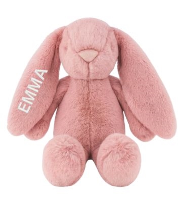 Kuscheltier mit Namen, Hase, Tinka Baby, Rosa, 1 Ohr Bestickung