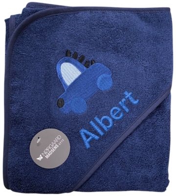 Kapuzenhandtuch mit Namen, Blume, Nørgaard Madsen, Rosa