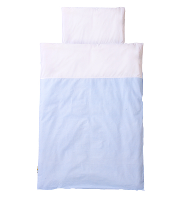 Babybettwäsche Vichykaro Blau, 80/80 cm