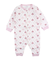 Baby Schlafanzug, Fixoni, Herzchen, rosa