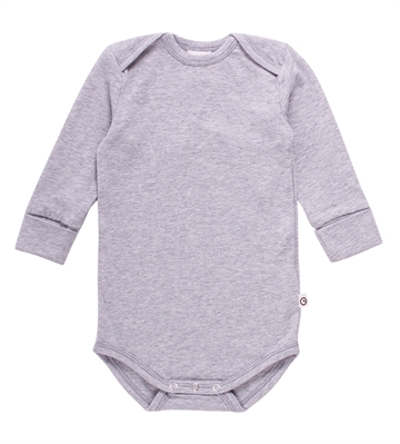 Body Cozy Me LAE, Müsli by Green Cotton, Pale Greymarl