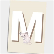 Bild, Poster, Buchstaben Maus, dekorativ