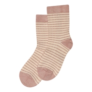 MiniPop® Bamboo Socks Thin Stripe, Rose/Offwhite