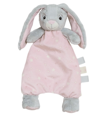 Schnuffeltuch My Newborn Star mit Füllung, Hase rosa