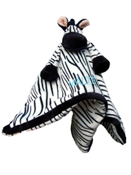 Schmusetuch mit Namen, Zebra, Schnuffeltuch mit Bestickung
