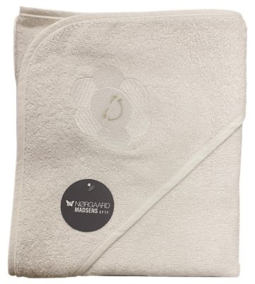 Kapuzenhandtuch, Blume, Nørgaard Madsen, Weiß