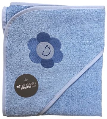 Kapuzenhandtuch, Blume, Nørgaard Madsen, Light Blue