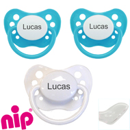Nip Schnuller mit Namen, Baby silikoneschnuller