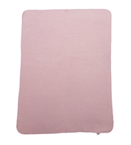 Babydecke mit Häkelsaum, Baumwolle, rosa