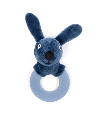 Beißring/Rassel Hase, Smallstuff, navy