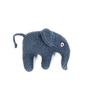 Baby Rassel Elefant, Smallstuff, blau