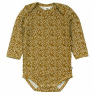 Petit Fleur Body, Müsli by Green Cotton, Pesto, langärmelig, 56 cm