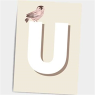 Uhu, Poster, Babyzimmer, Kinderzimmer, Rahmen, Karte
